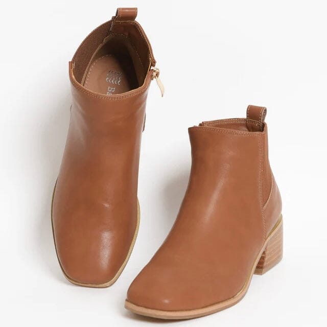 BAY LANE Layla Ankle Boot - Tan SHOES