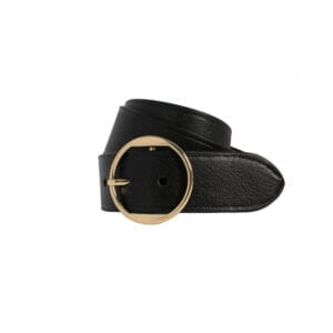LOOP LEATHER CO. Ella Leather Belt - Black ACCESSORIES