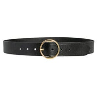 LOOP LEATHER CO. Ella Leather Belt - Black ACCESSORIES