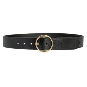 LOOP LEATHER CO. Ella Leather Belt - Black ACCESSORIES