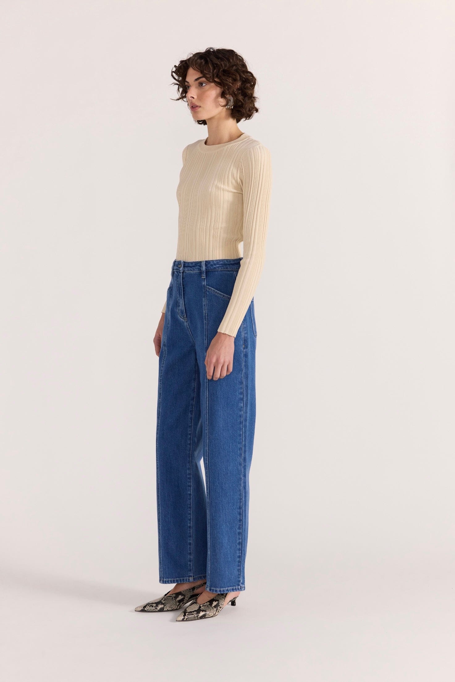 STAPLE THE LABEL Brooks High Waisted Jeans BOTTOMS