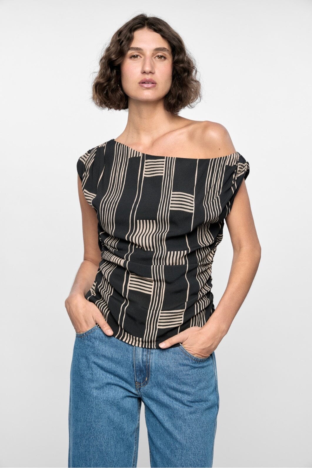 STAPLE THE LABEL Marina Asymmetrical Top TOPS