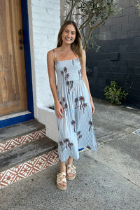 Zara Stripe Midi Dress