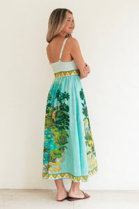 Tropical Oasis Midi Dress