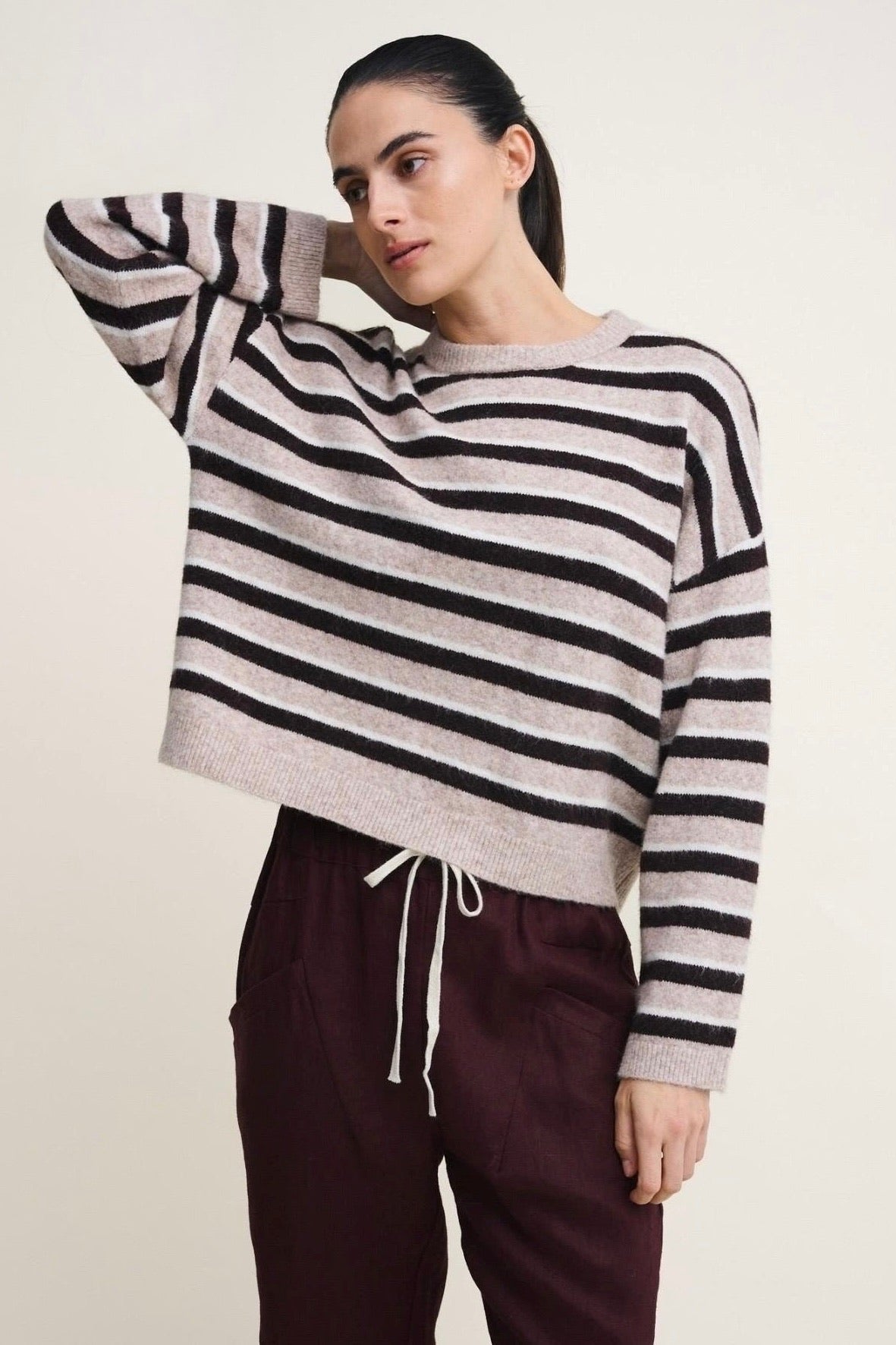 Otto Knit - Chocolate Stripe