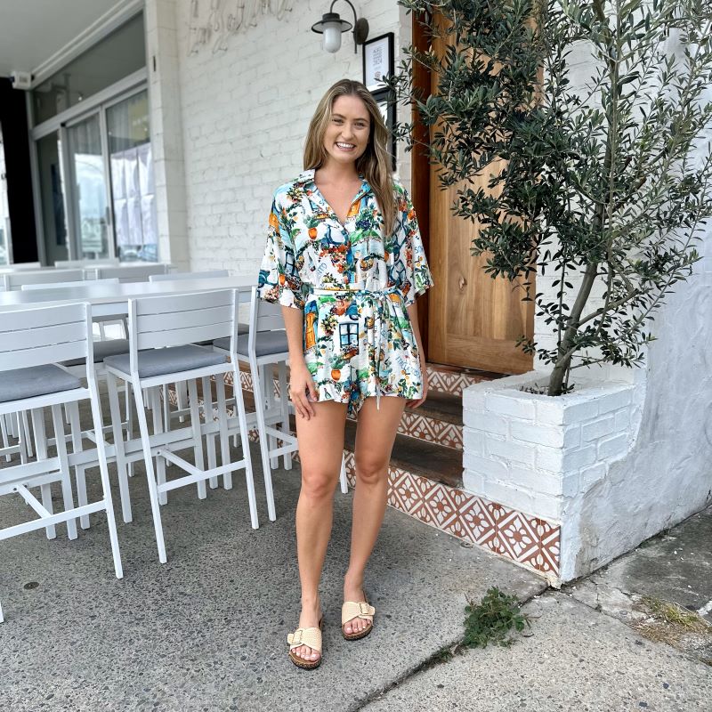 Bird on a Wire Positano Playsuit