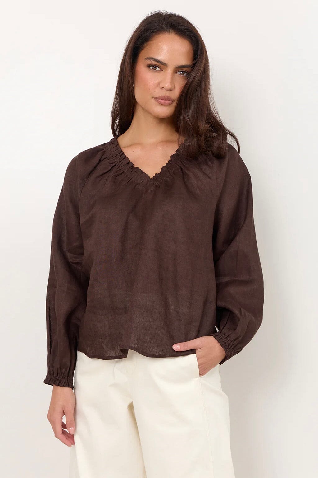 ADORNE Azari Linen Top TOPS