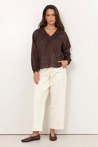 ADORNE Azari Linen Top TOPS