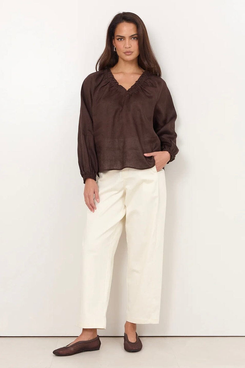 ADORNE Azari Linen Top TOPS