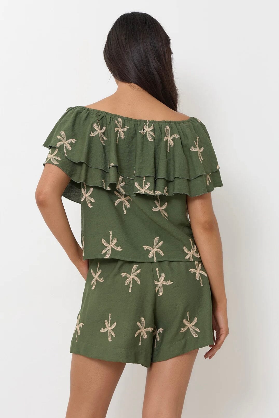 ADORNE Billy Embroidered Palm Short BOTTOMS