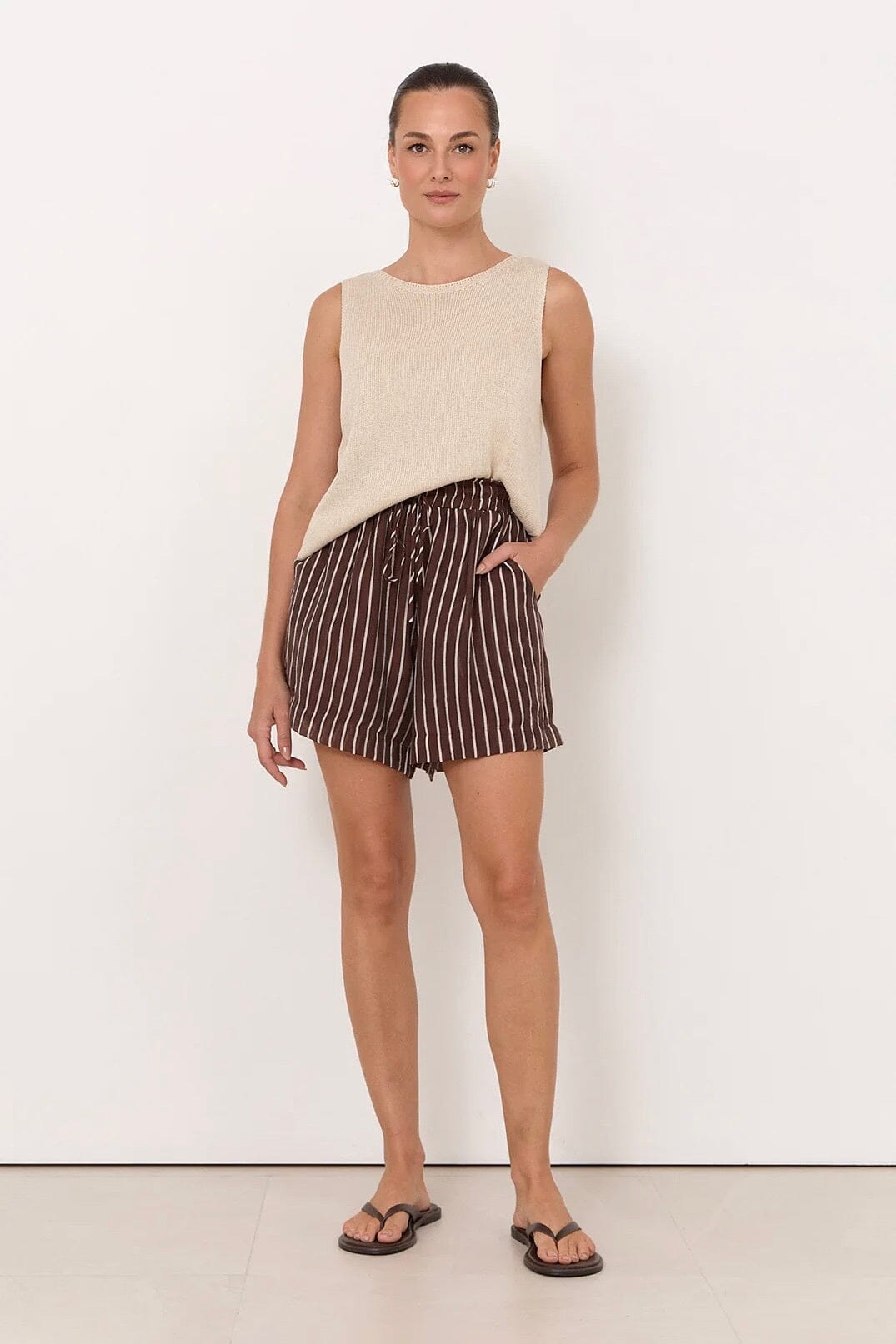 ADORNE Billy Stripe Short BOTTOMS