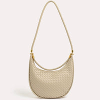 ADORNE Jordan Plait Handbag - Stone ACCESSORIES