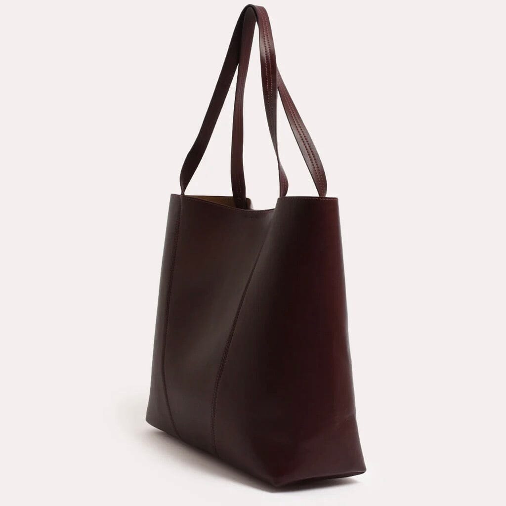 ADORNE Quinn Simple Pannelled Tote - Wine BAGS
