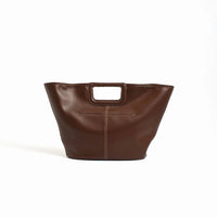 ADORNE Stitched Tote Bag - Chocolate ACCESSORIES