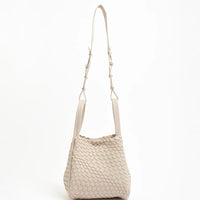 ADORNE Woven Slouch Bucket Bag - Stone ACCESSORIES