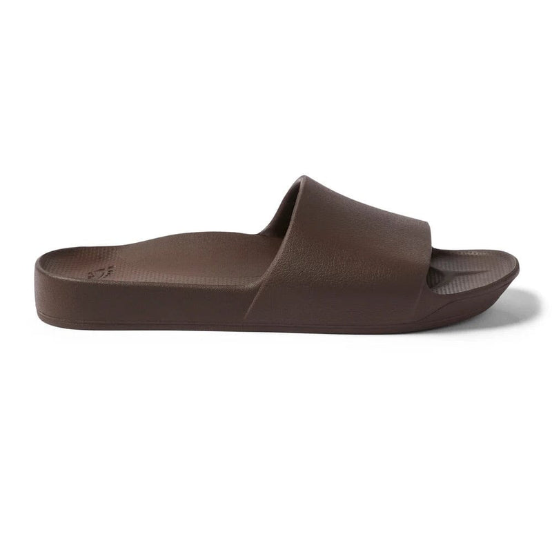 ARCHIES FOOTWEAR Archies Arch Support Slides - Brown SHOES