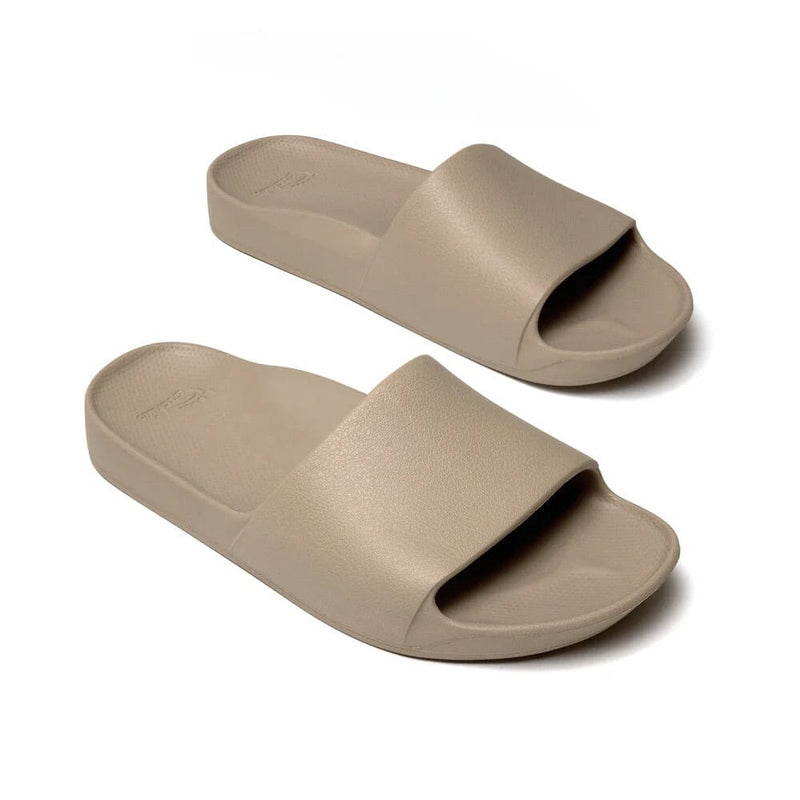 ARCHIES FOOTWEAR Archies Arch Support Slides - Taupe SHOES