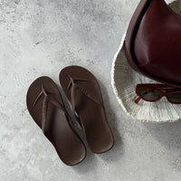ARCHIES FOOTWEAR Archies Arch Support Thongs - Brown SHOES