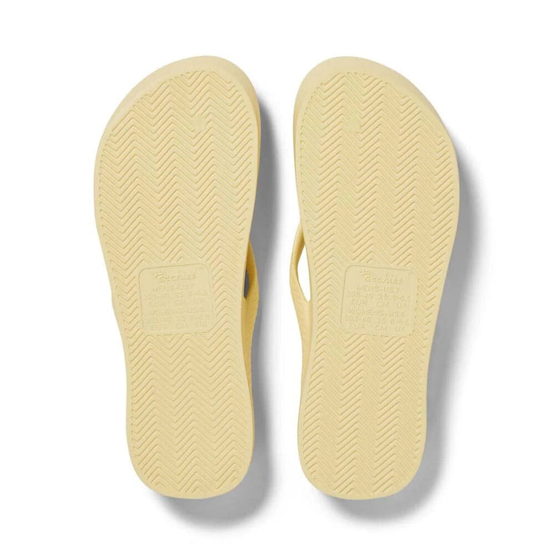 ARCHIES FOOTWEAR Archies Arch Support Thongs - Lemon SHOES