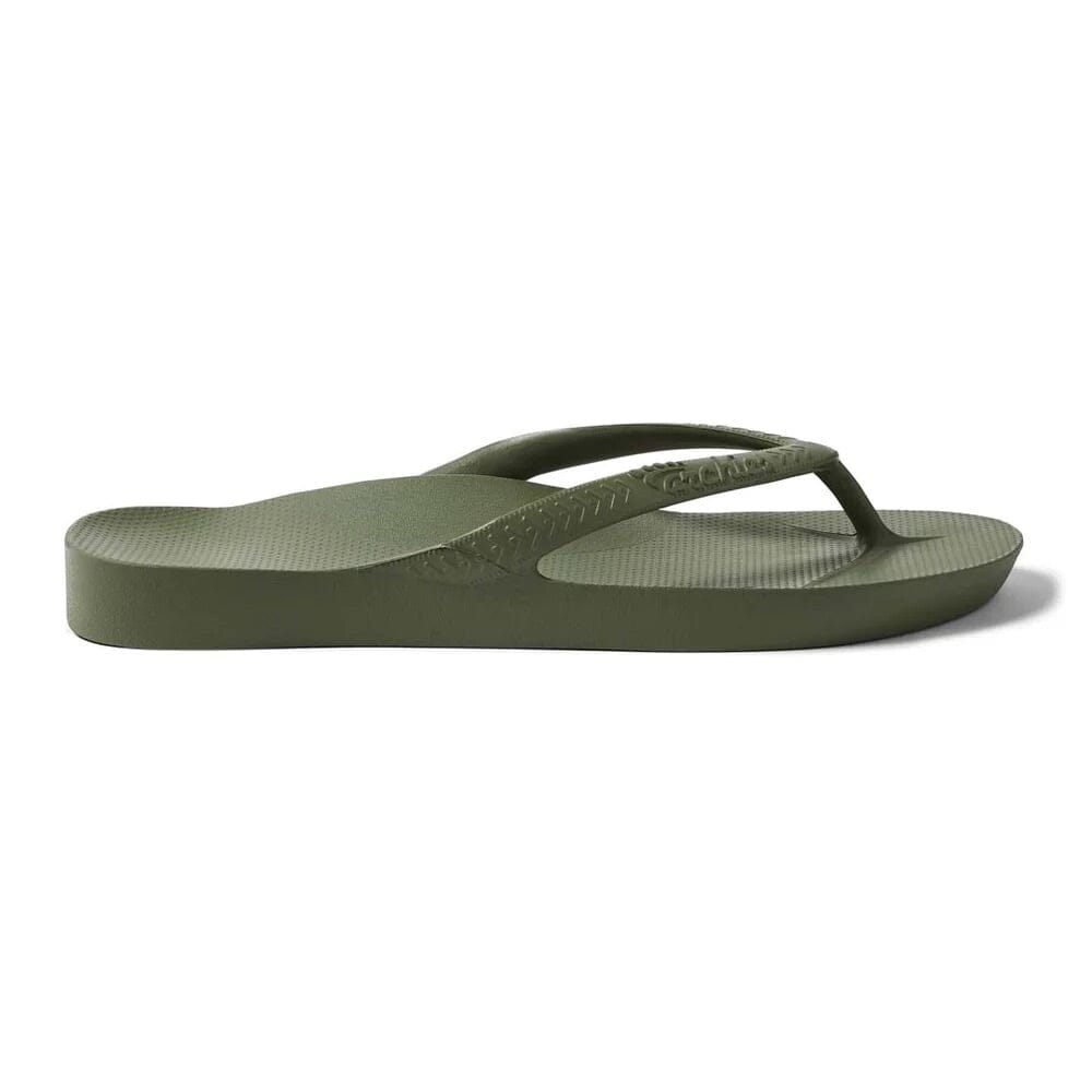 ARCHIES FOOTWEAR Archies Arch Support Thongs - Olive SHOES