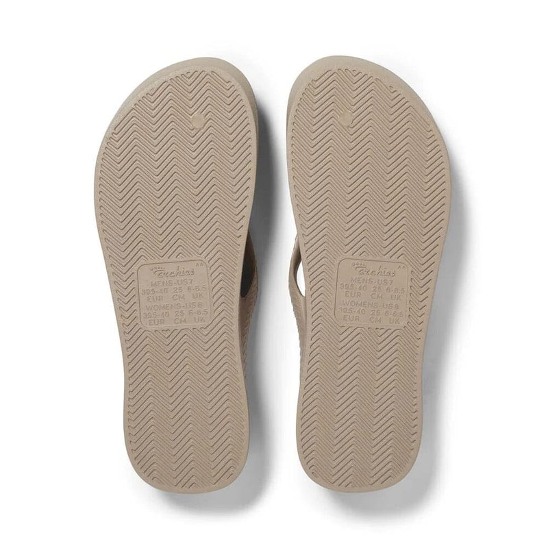 ARCHIES FOOTWEAR Archies Arch Support Thongs - Taupe SHOES