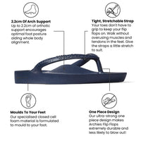 ARCHIES FOOTWEAR Archies Original Thongs - Navy SHOES