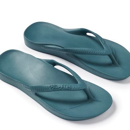 ARCHIES FOOTWEAR Archies Original Thongs - Teal SHOES