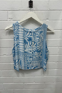 AVA Zulu Top - Blue TOPS