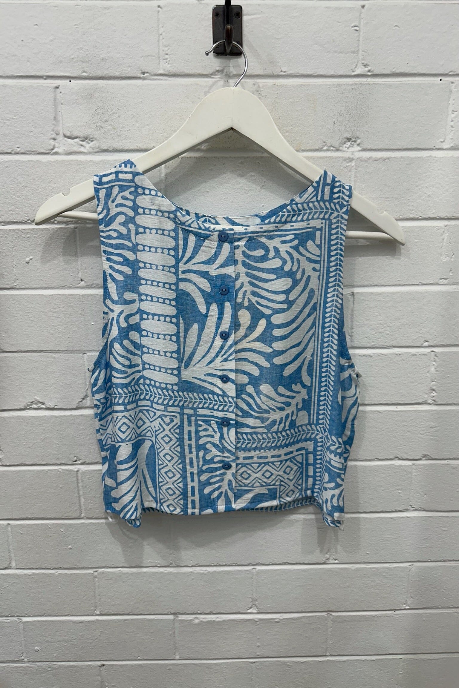 AVA Zulu Top - Blue TOPS