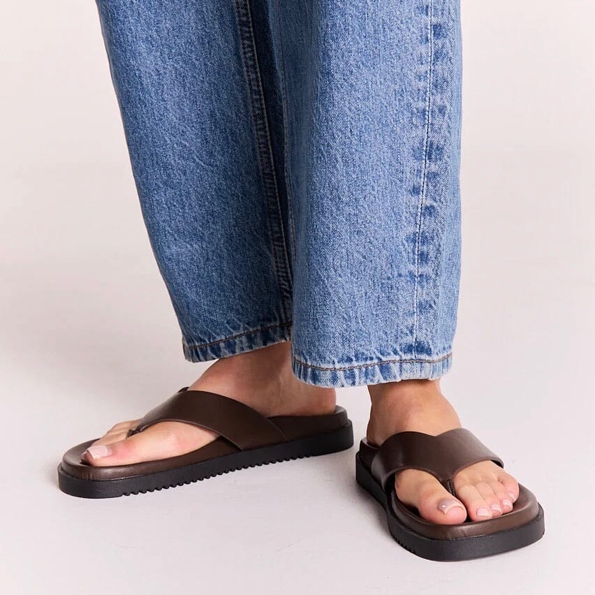 BILLINI Aila slides - Chocolate SHOES