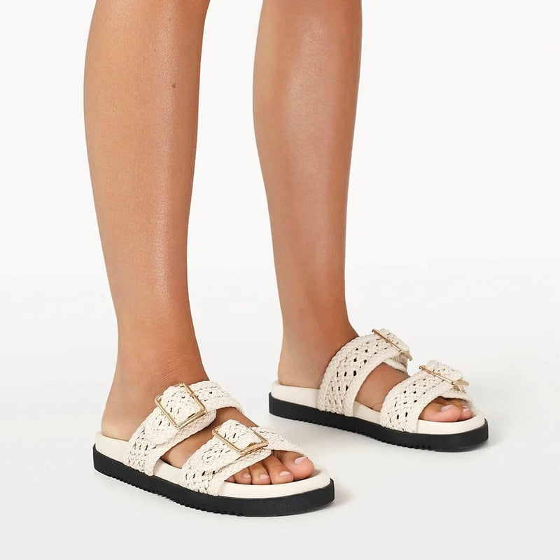 BILLINI Billini Aprila Slides - Bone SHOES
