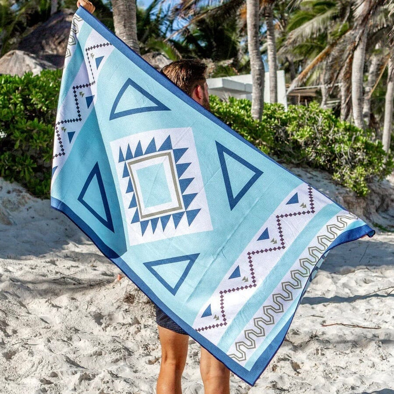 BREATHING TRAVEL Sand Free Beach Towel - Blue Dream HOME & LIFESTYLE