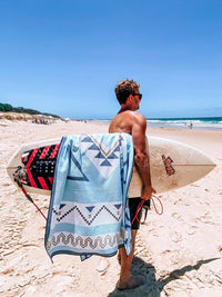BREATHING TRAVEL Sand Free Beach Towel - Blue Dream HOME & LIFESTYLE
