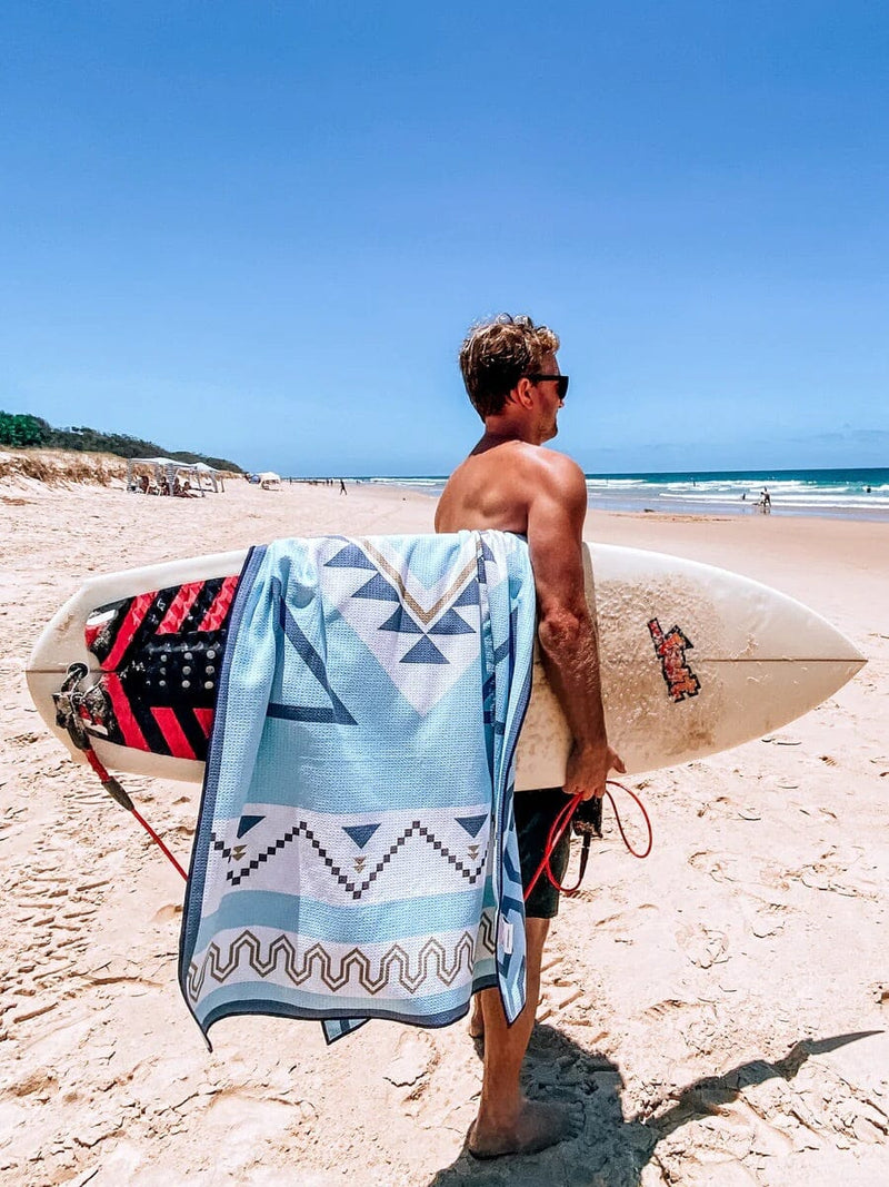 BREATHING TRAVEL Sand Free Beach Towel - Blue Dream HOME & LIFESTYLE
