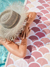 BREATHING TRAVEL Sand Free Beach Towel - Pink Mermaid HOME & LIFESTYLE