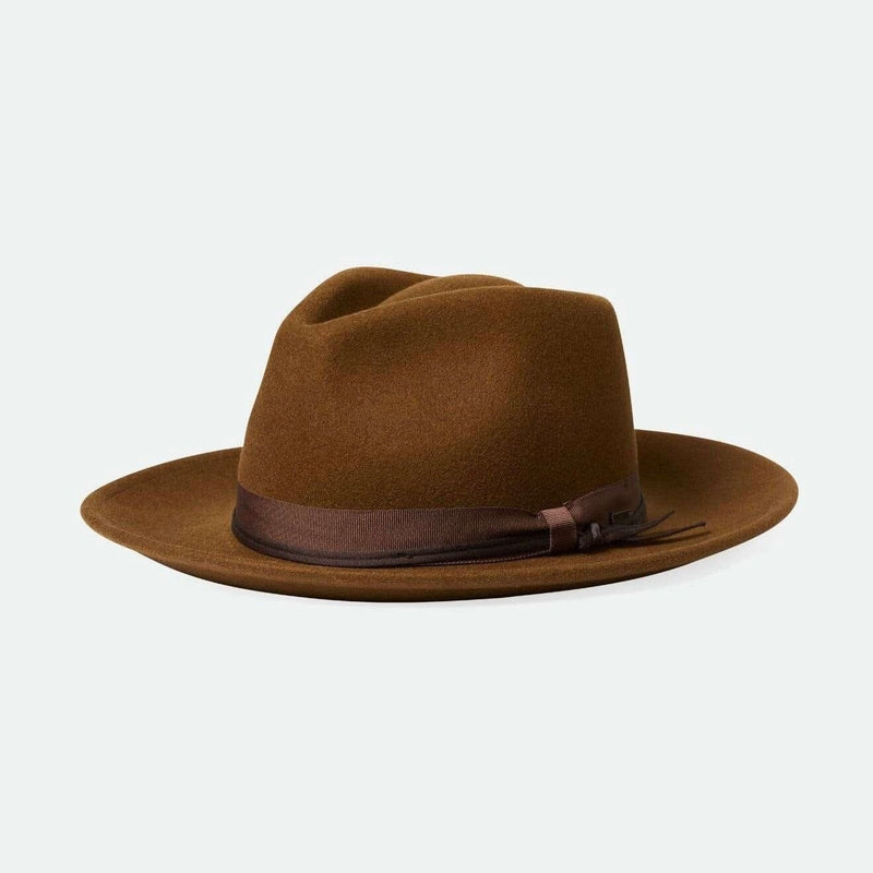 BRIXTON Dayton Convertible Brim Rancher Hat -Coffee/Brown ACCESSORIES