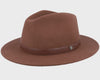 BRIXTON Messer Fedora - Sepia HEADWEAR