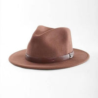 BRIXTON Messer Fedora - Sepia HEADWEAR