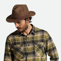 BRIXTON Messer Packable Fedora - Dark Earth HEADWEAR