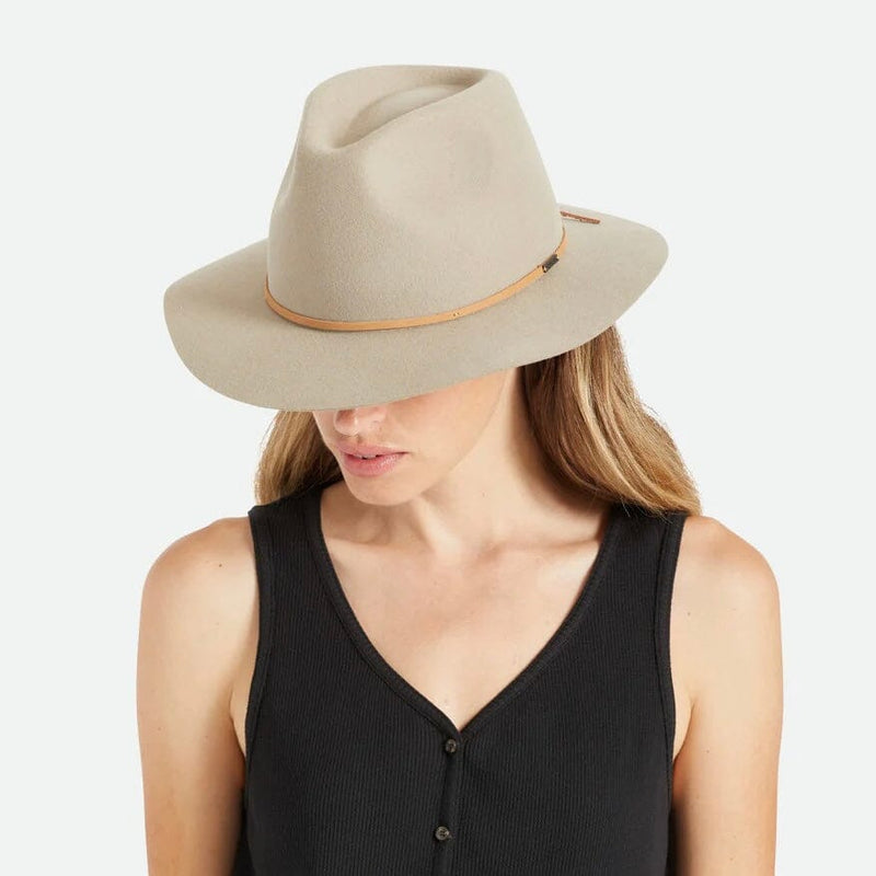 BRIXTON Wesley Fedora - Sand/Brown HEADWEAR