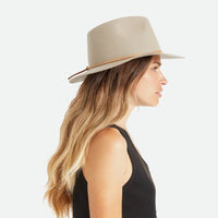 BRIXTON Wesley Fedora - Sand/Brown HEADWEAR