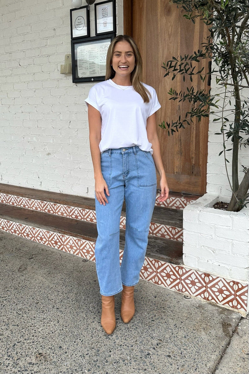 COUNTRY DENIM Lennox Barrel Leg Jeans BOTTOMS