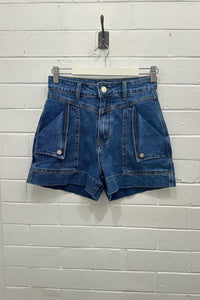 COUNTRY DENIM Ziggy Dark Denim Shorts BOTTOMS