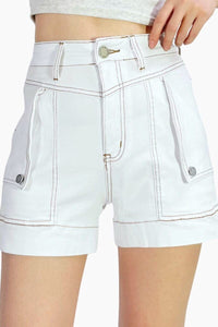 COUNTRY DENIM Ziggy Denim Shorts - White BOTTOMS