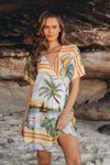 EBBY AND I Endless Summer Wrap Mini Dress DRESSES