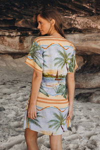 EBBY AND I Endless Summer Wrap Mini Dress DRESSES