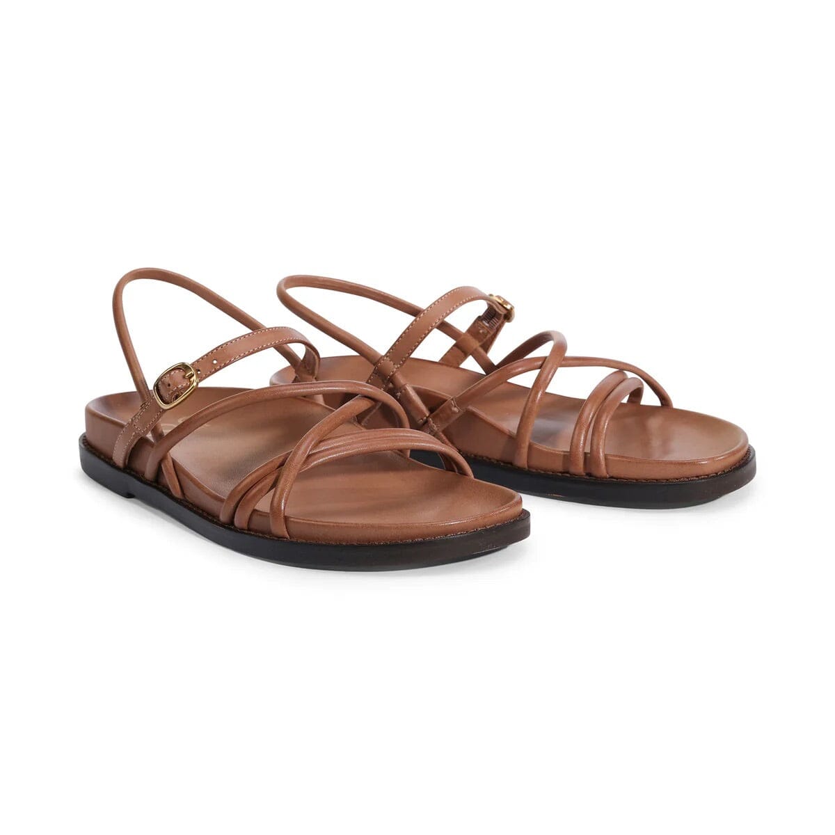 EOS Carmina Leather Sandals - Pecan SHOES