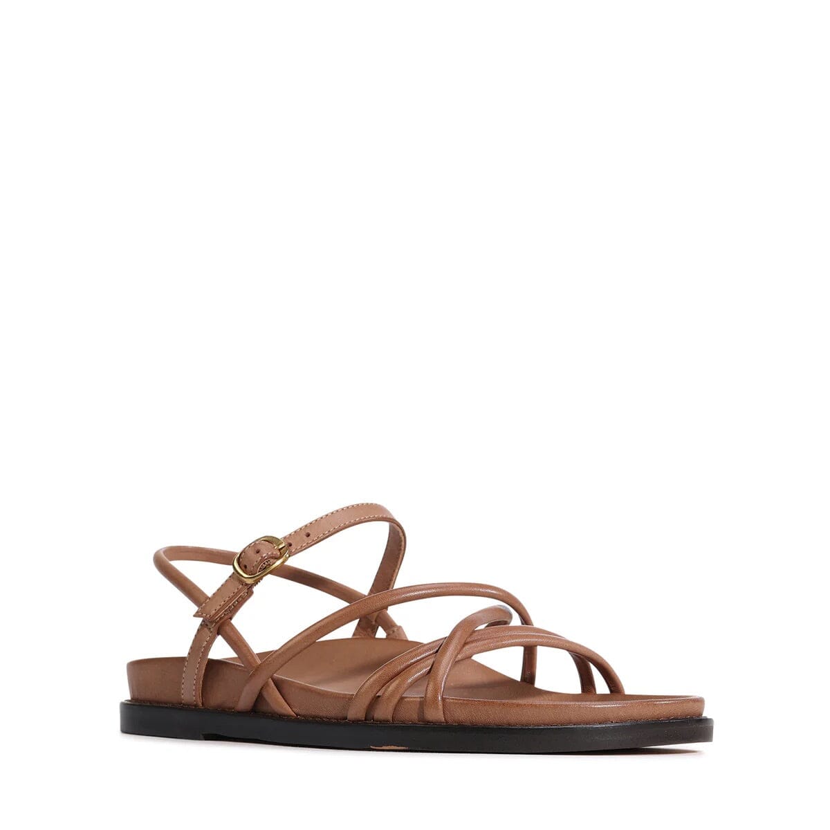 EOS Carmina Leather Sandals - Pecan SHOES