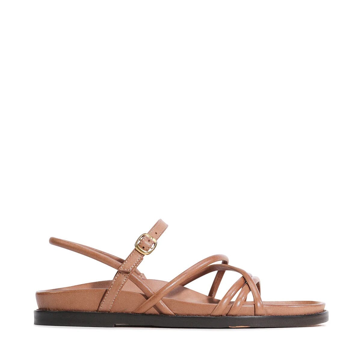 EOS Carmina Leather Sandals - Pecan SHOES