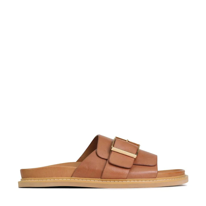EOS Dede Leather Slide - Brandy SHOES